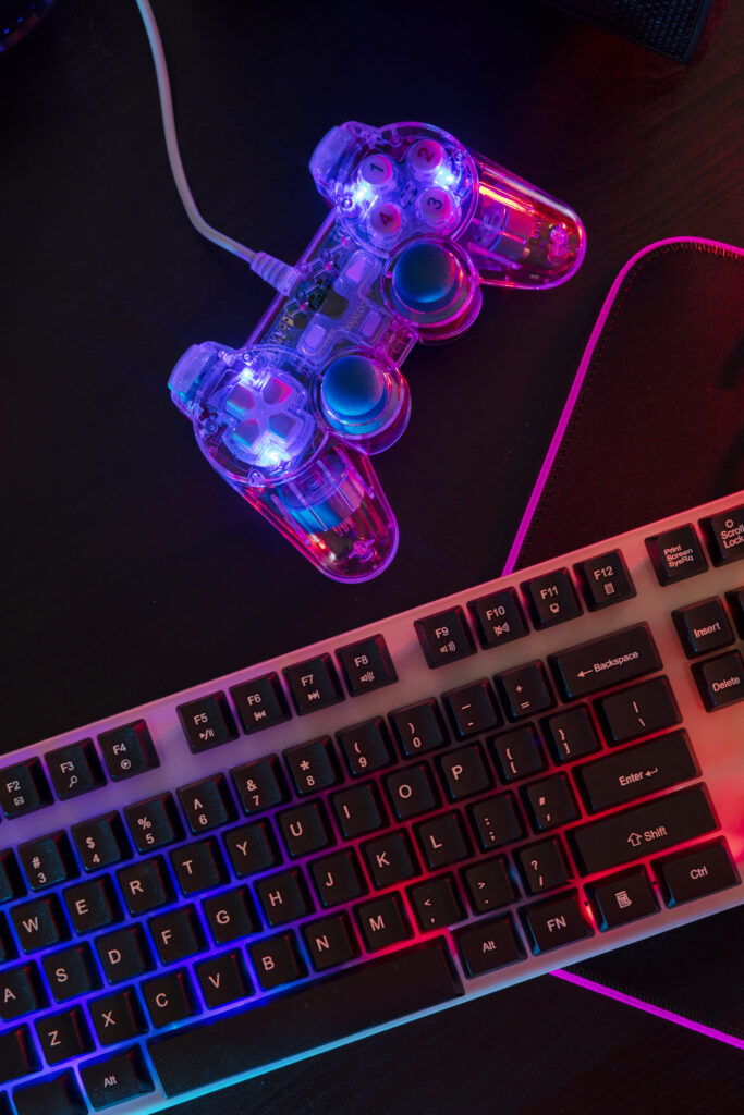 view-illuminated-neon-gaming-keyboard-setup-controller (1) View Illuminated Neon Gaming Keyboard Setup Controller 1 683x1024